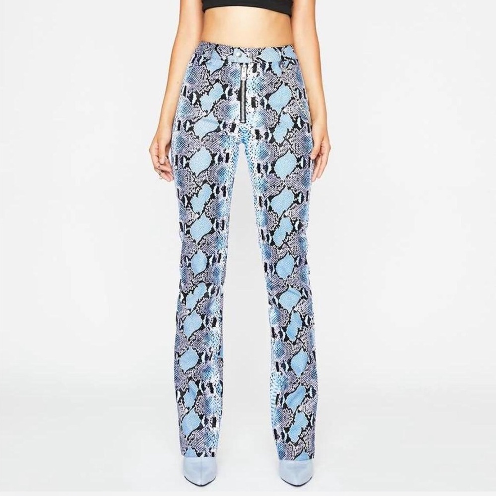 Dolls kill pleather snake pants